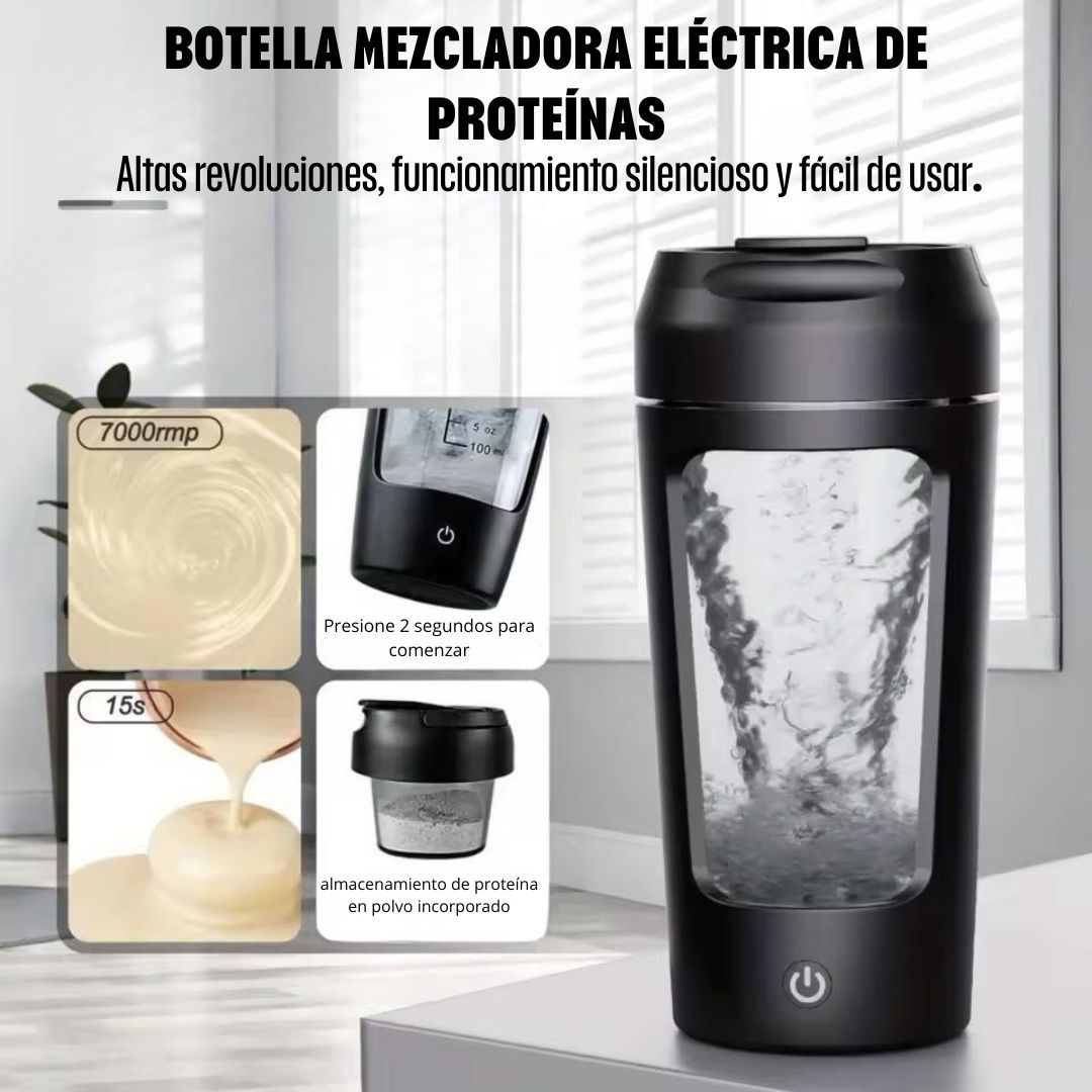 ShakerTurbo® - Batidora Eléctrica de Proteína en Polvo