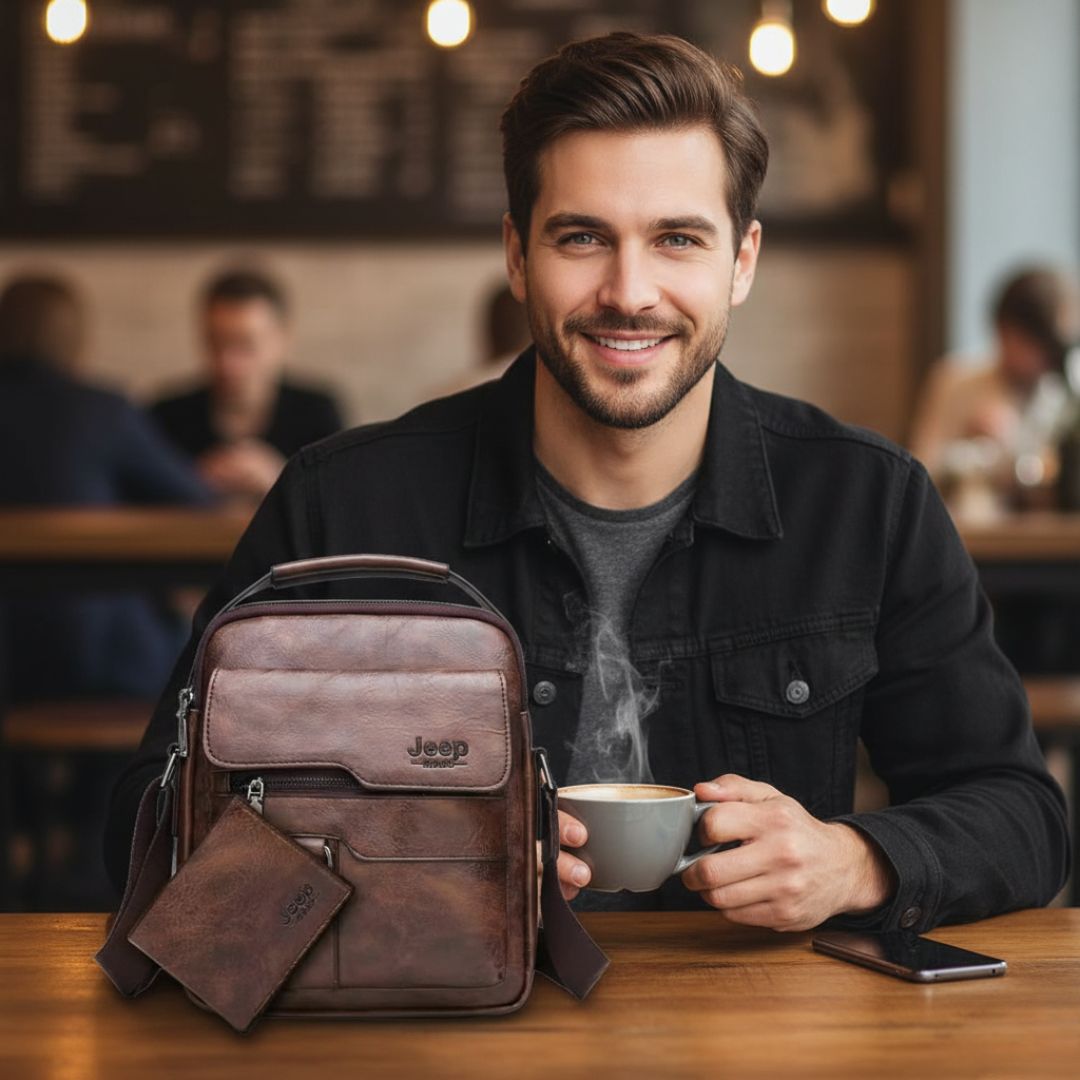 Jeep Business - Bolso Bandolero Para Hombre