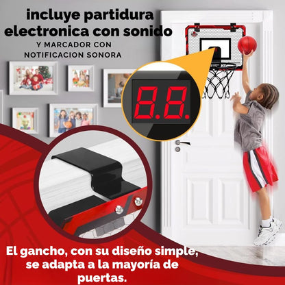Canasta Baloncesto Contador Electronico Puntaje Juegos Niños