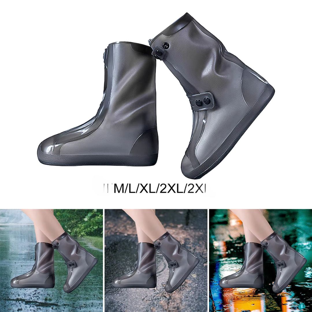 Cubrezapatos Impermeables Para Bicicleta - Tela Oxford 420D, Suela Antideslizante, Talla XL Unisex, Reutilizables