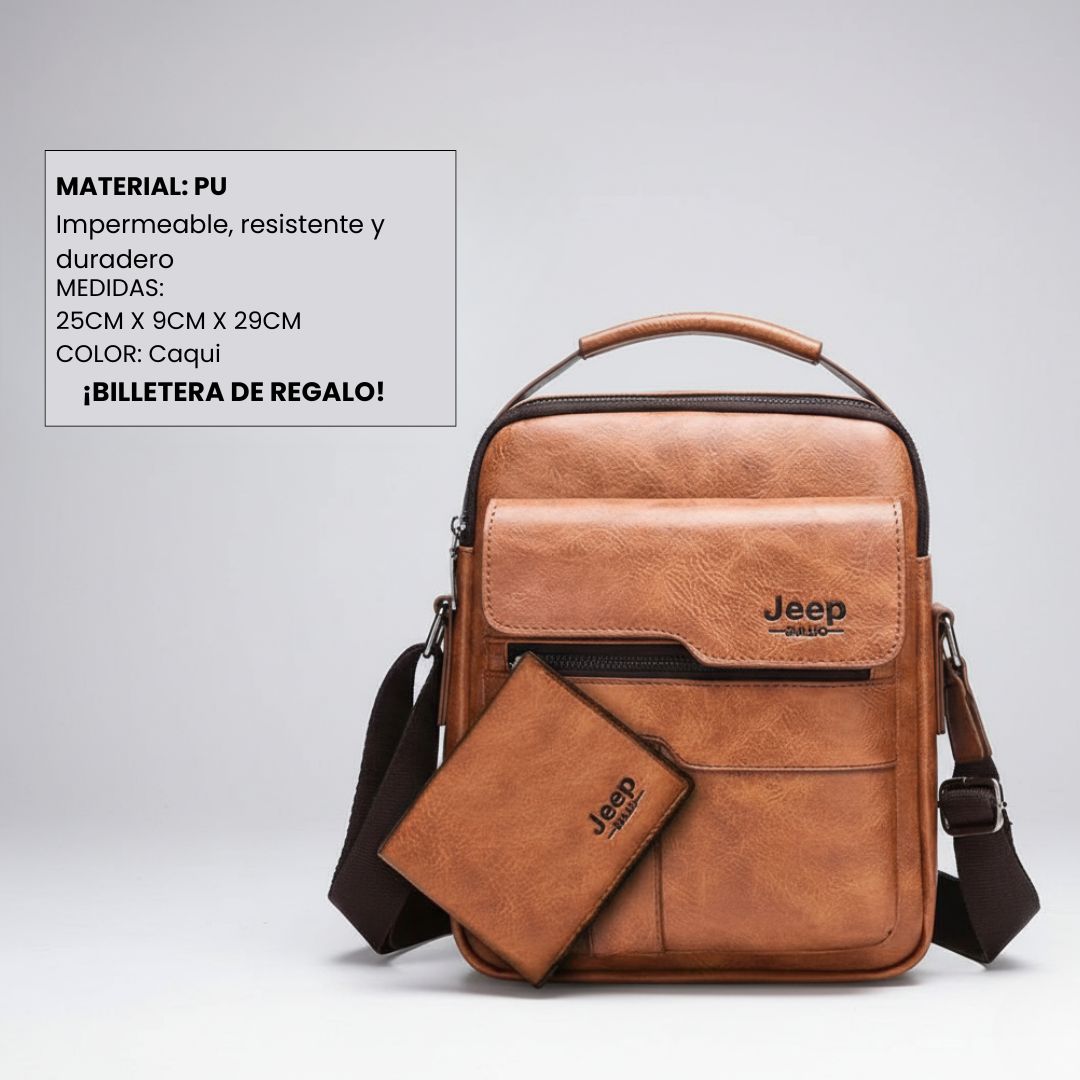 Jeep Business - Bolso Bandolero Para Hombre