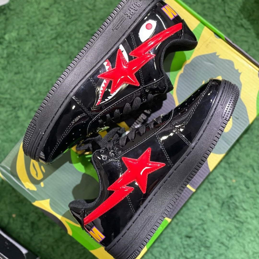 A Bathing Ape BAPE Sta Low Shark Black