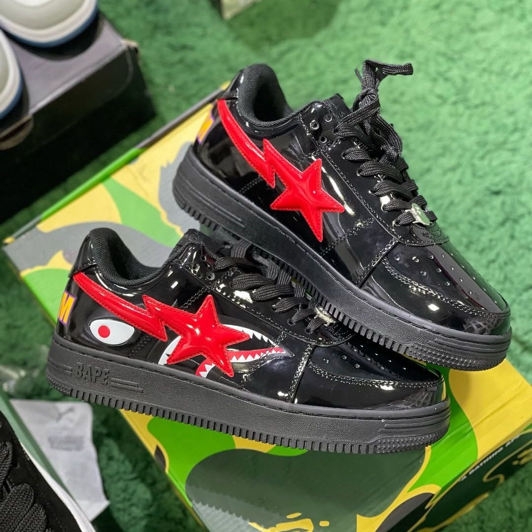 A Bathing Ape BAPE Sta Low Shark Black