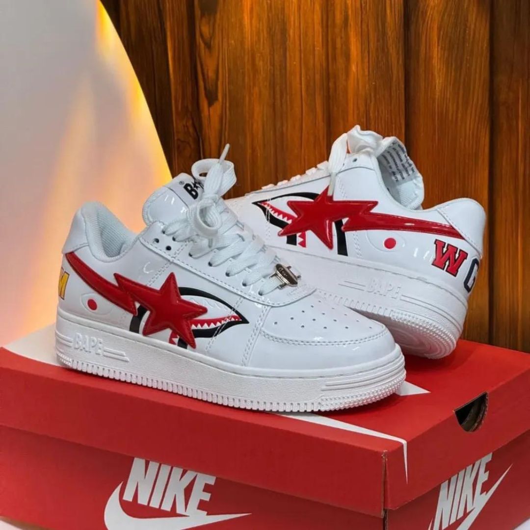 A Bathing Ape BAPE Sta Low Shark White