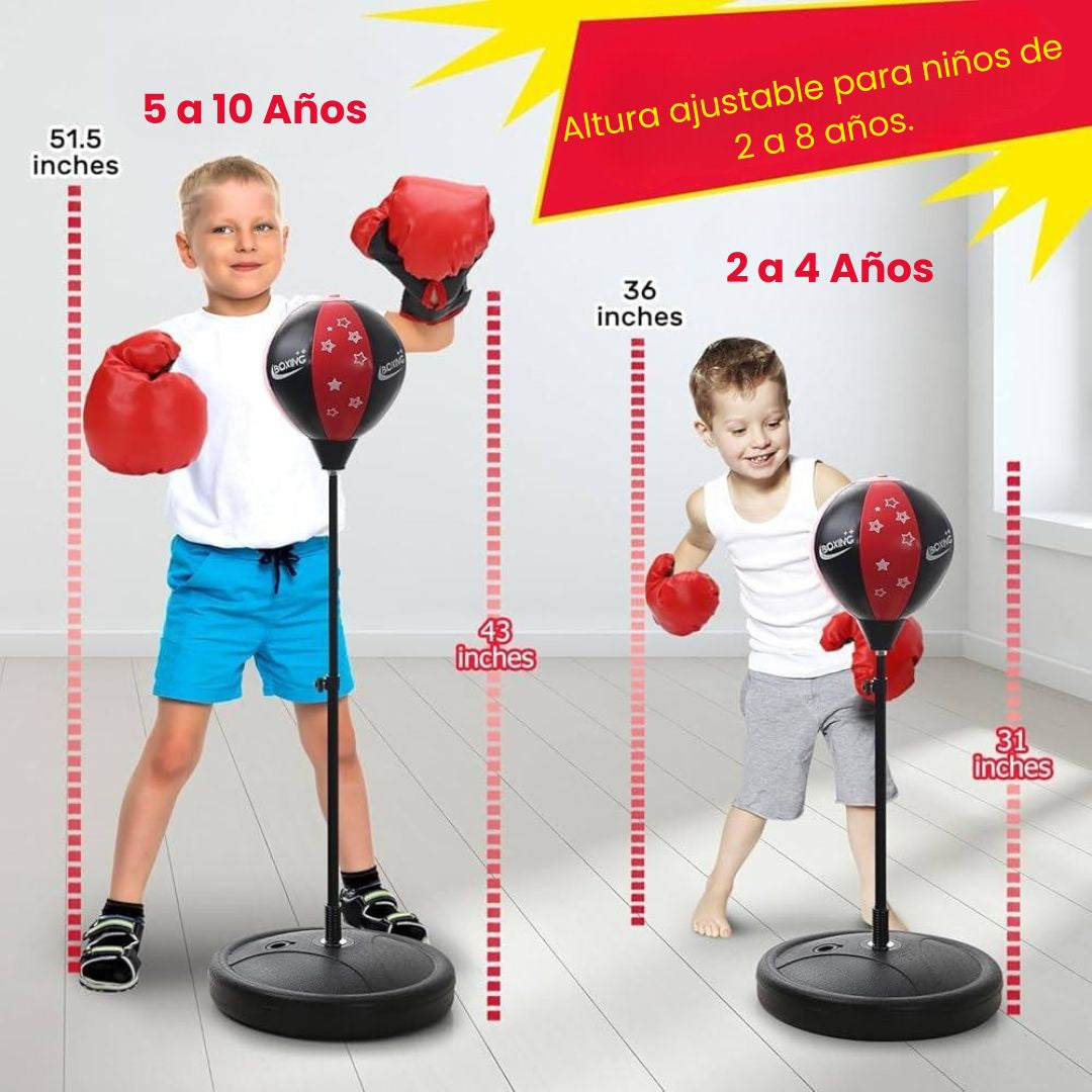 BOX KID PRO – Pera de Boxeo con Guantes  Ajustable