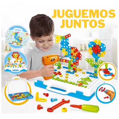Rompecabezas Niños Taladro Juego Kit 151 Piezas