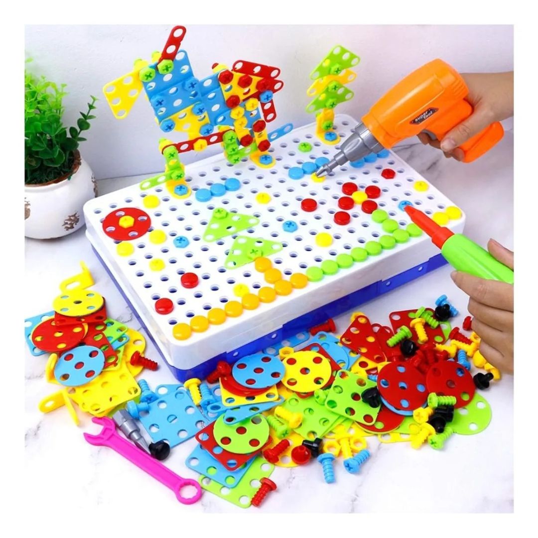 Rompecabezas Niños Taladro Juego Kit 151 Piezas