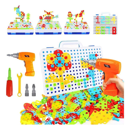 Rompecabezas Niños Taladro Juego Kit 151 Piezas