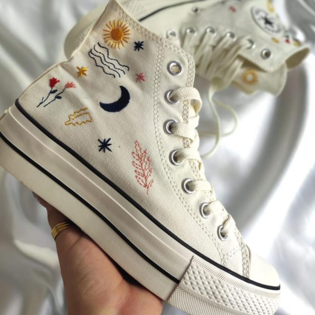 Converse Blancas Plataforma