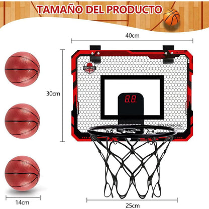 Canasta Baloncesto Contador Electronico Puntaje Juegos Niños