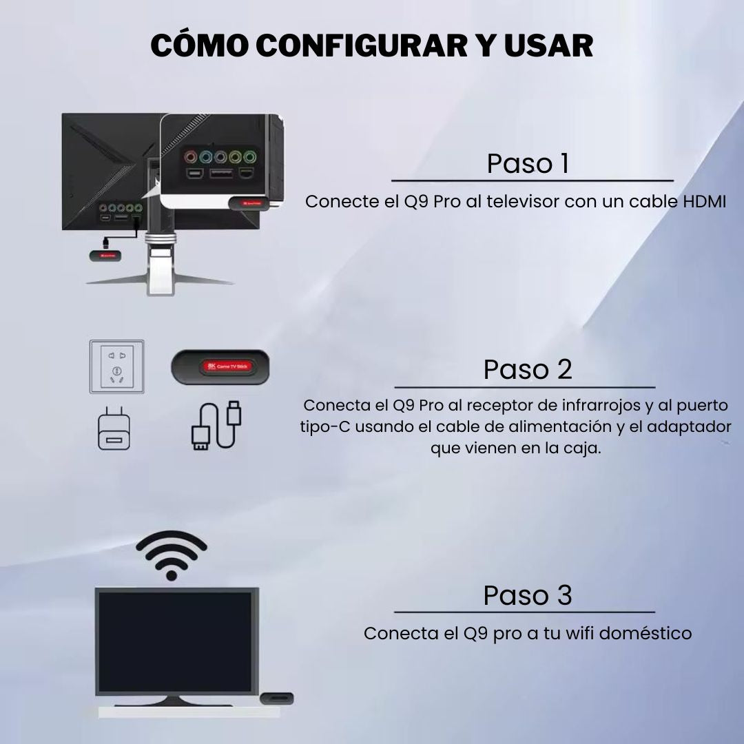 Game TV Stick 8K Ultra HD - Convertidor De TV A Smart