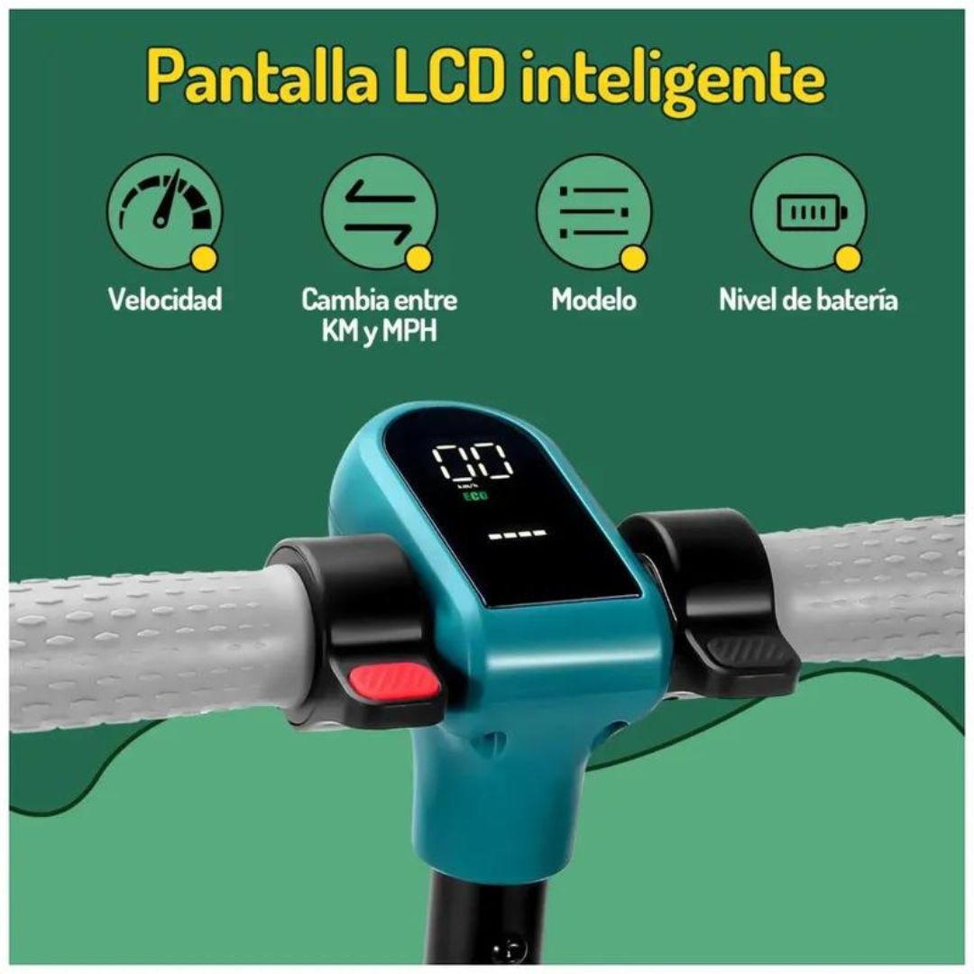 Scooter Electrica Bluetooth LED Para Niños y Adolescentes