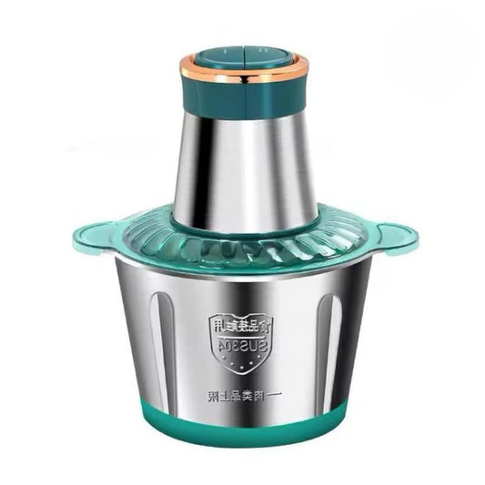 STEELCHOP 3L- Picadora Eléctrica de Acero Inoxidable con Doble Velocidad