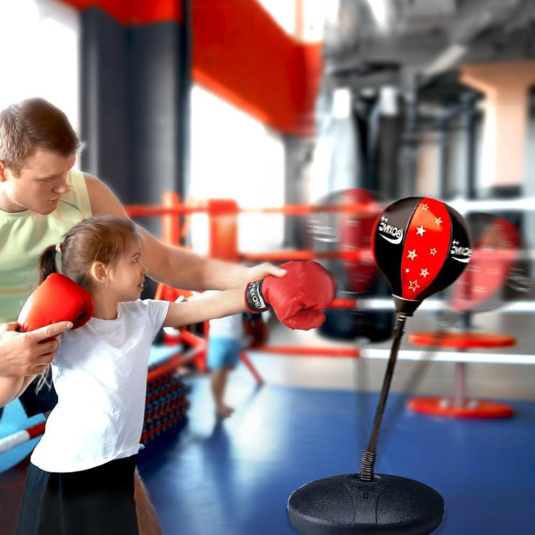 BOX KID PRO – Pera de Boxeo con Guantes  Ajustable