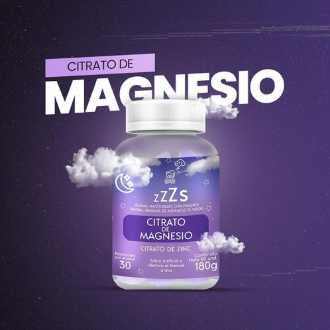 Citrato De Magnesio en Gomas - ¡Dile adiós al agotamiento diario!