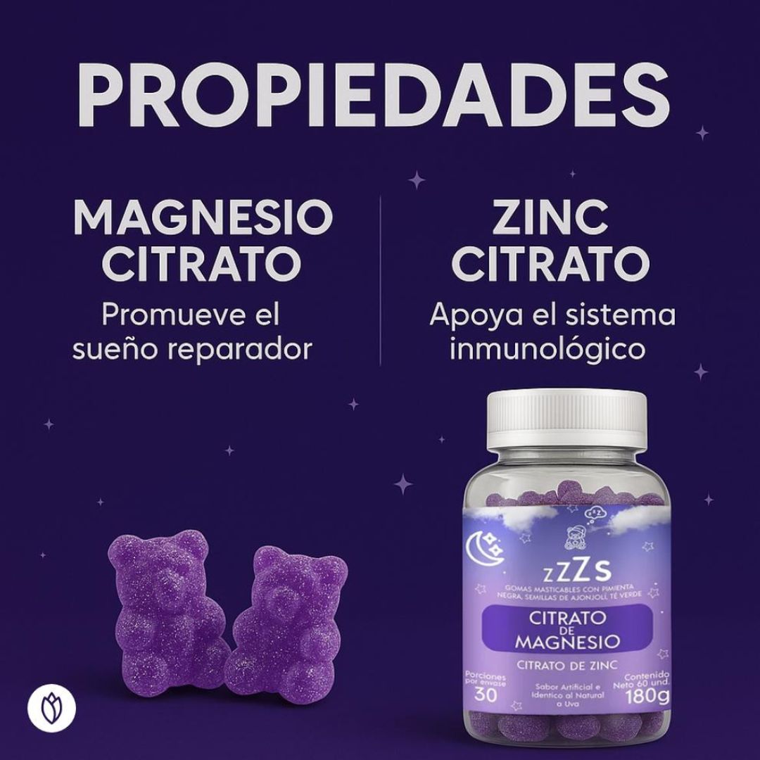 Citrato De Magnesio en Gomas - ¡Dile adiós al agotamiento diario!