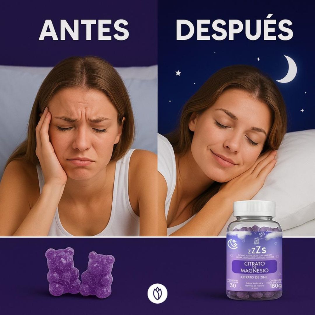 Citrato De Magnesio en Gomas - ¡Dile adiós al agotamiento diario!