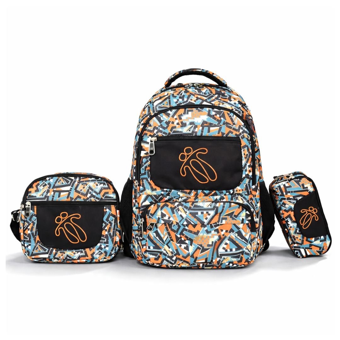 Set Escolar Totto 3 en 1  Mochila + Lonchera + Cartuchera
