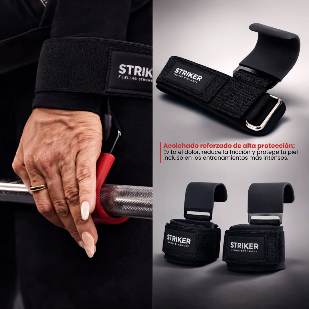 Kit X2 Strap Gancho Pro - STTRIKER – Levanta Más Peso Sin Dolor
