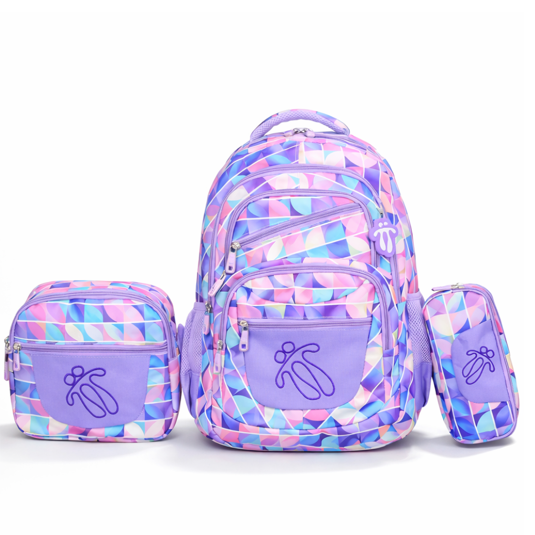 Set Escolar Totto 3 en 1  Mochila + Lonchera + Cartuchera