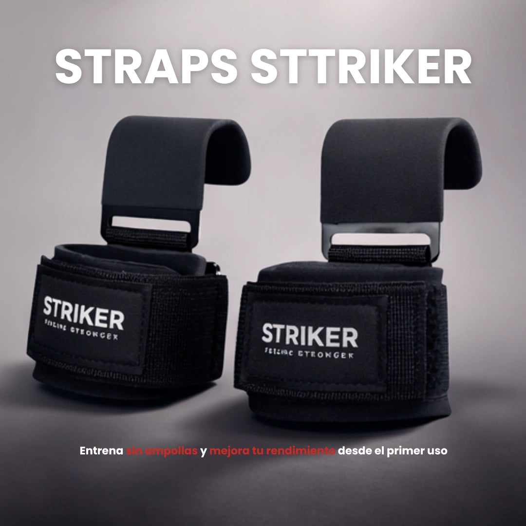 Kit X2 Strap Gancho Pro - STTRIKER – Levanta Más Peso Sin Dolor