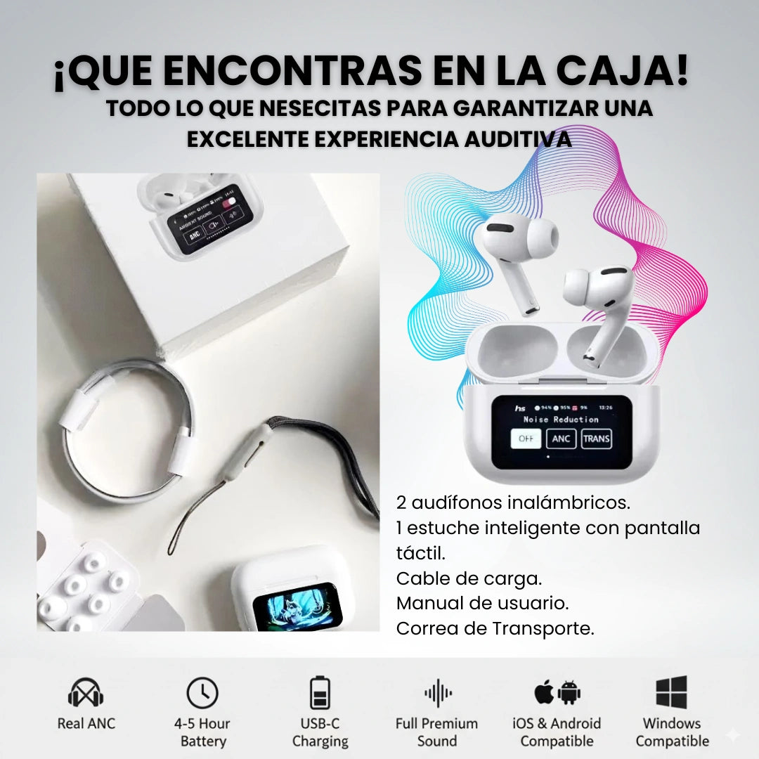 Audifonos AirPods PRO 2 Con pantalla y ANC