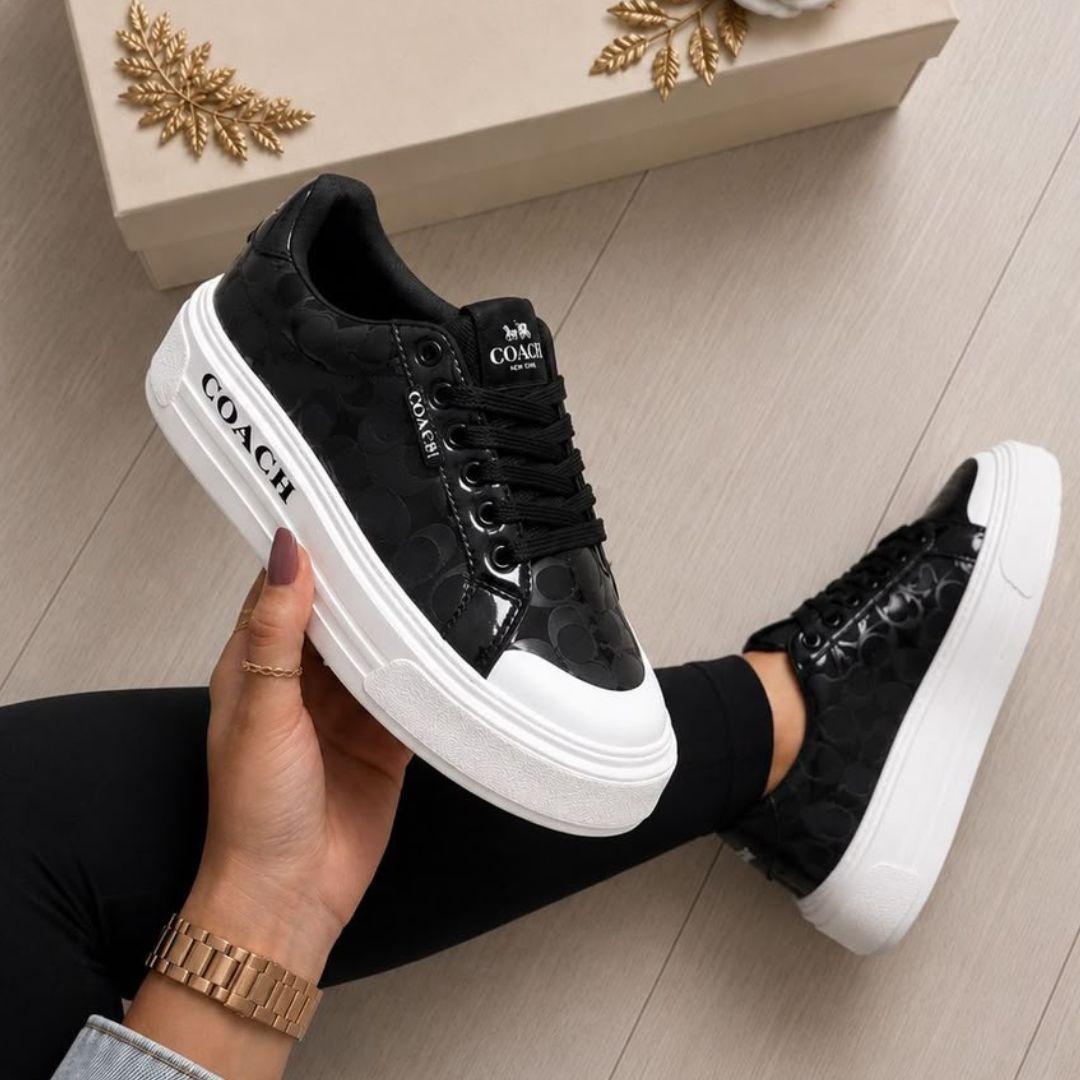 COACH PLATAFORMA - NEGRO