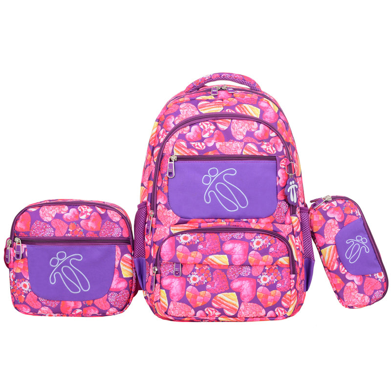 Set Escolar Totto 3 en 1  Mochila + Lonchera + Cartuchera