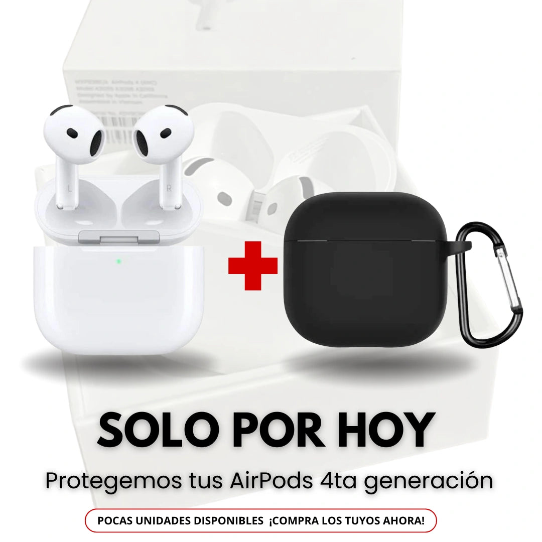 Airpods 4ta Generacion + Silicon Case