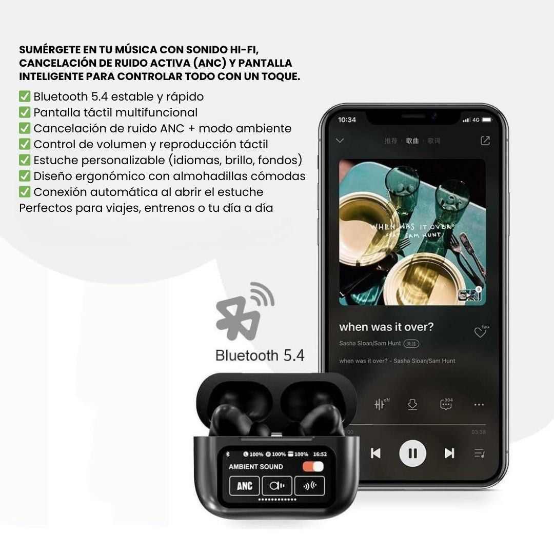 AirPods Pro 2 PANTALLA BLACK – A9 PRO