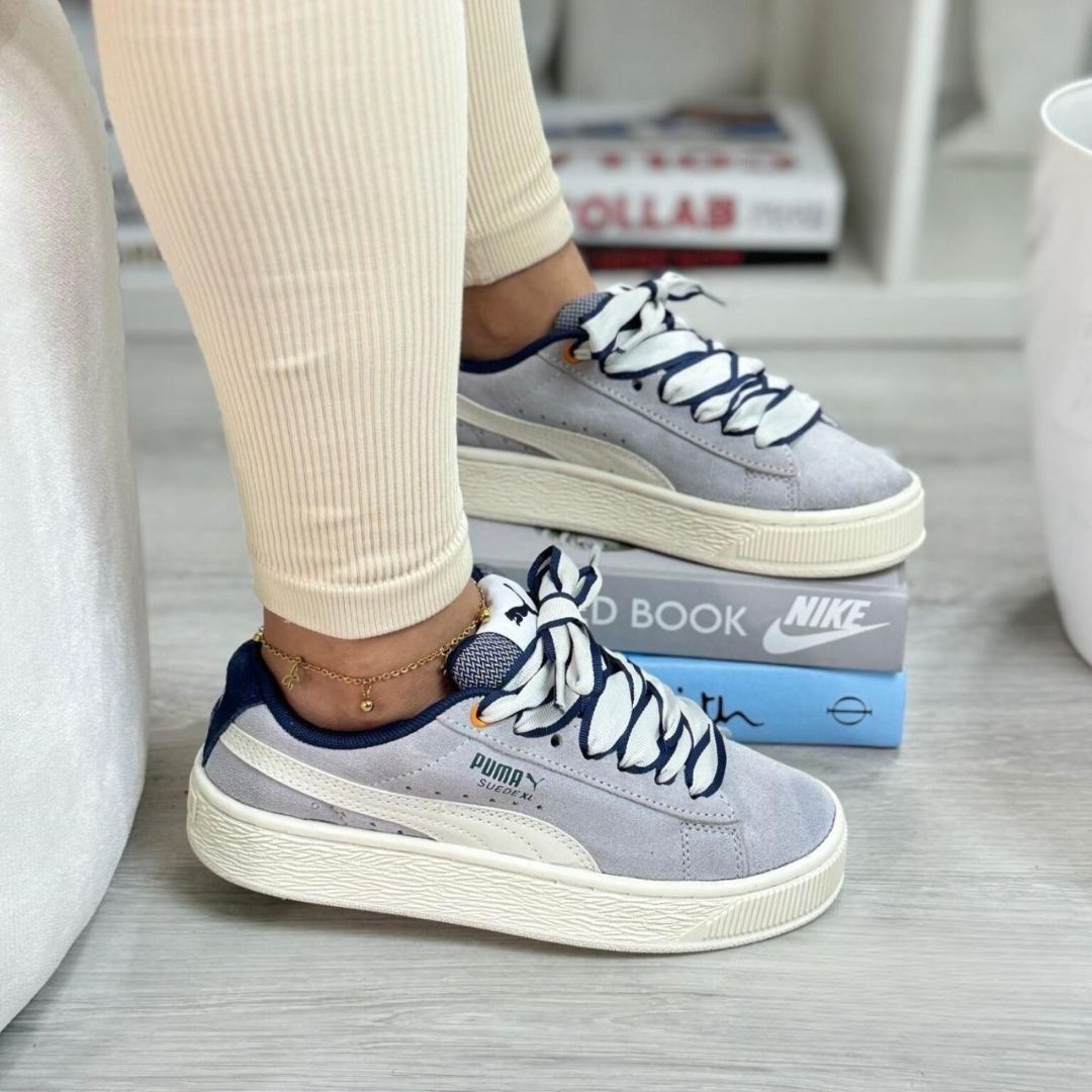 Puma Suede Xl Gris Azul