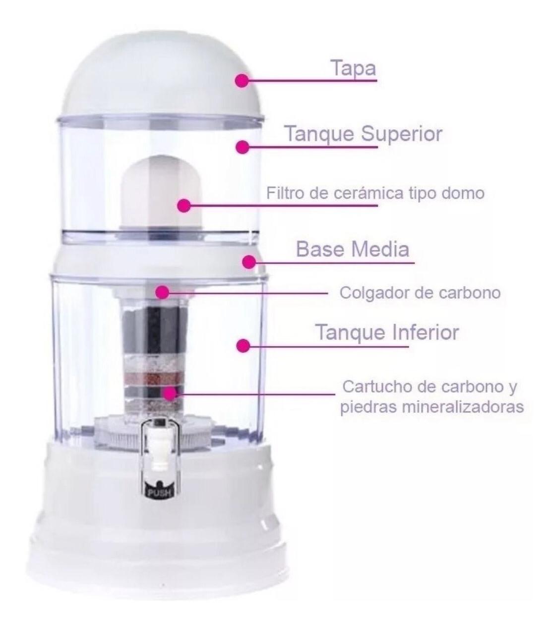 Filtro Purificador de Agua Lemman de 14 litros